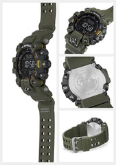 Casio Wristwatch, MUDMAN Radio Solar, Biomass Plastic - Khaki