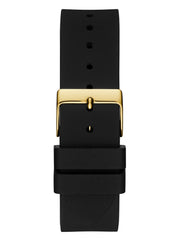 GUESS Ladies 39mm Watch - Pink Strap White Dial Rose Gold Tone Case