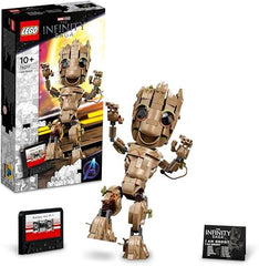 LEGO Marvel I am Groot Building Toy, Guardians of the Galaxy 2 Set for 10 Plus Year Old Boys & Girls, Collectible Baby Groot Figure Model, Gift Idea 76217