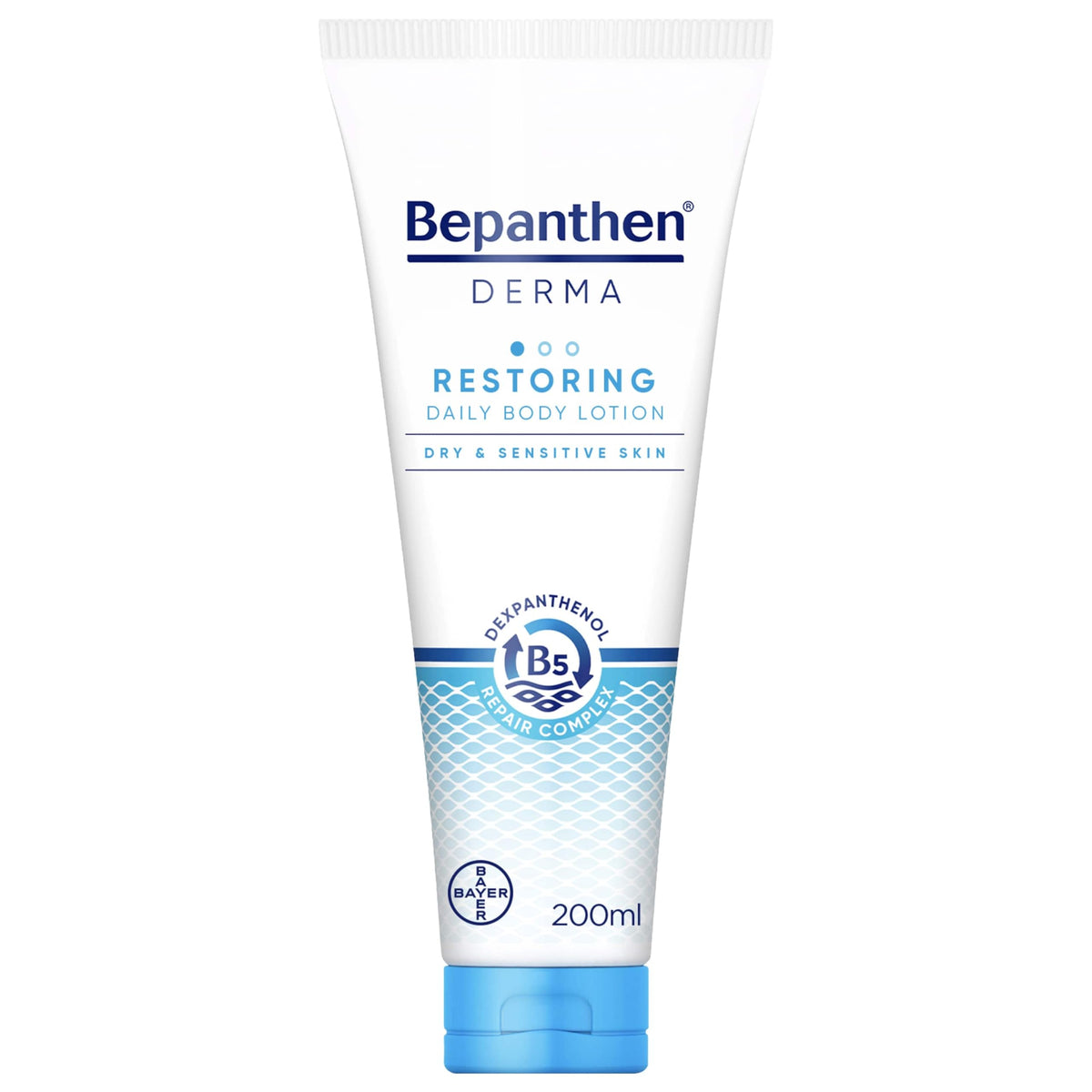 Bepanthen Derma Restoring Daily Body Lotion for Dry & Sensitive Skin, Dermatologically Tested Lotion - 200ml