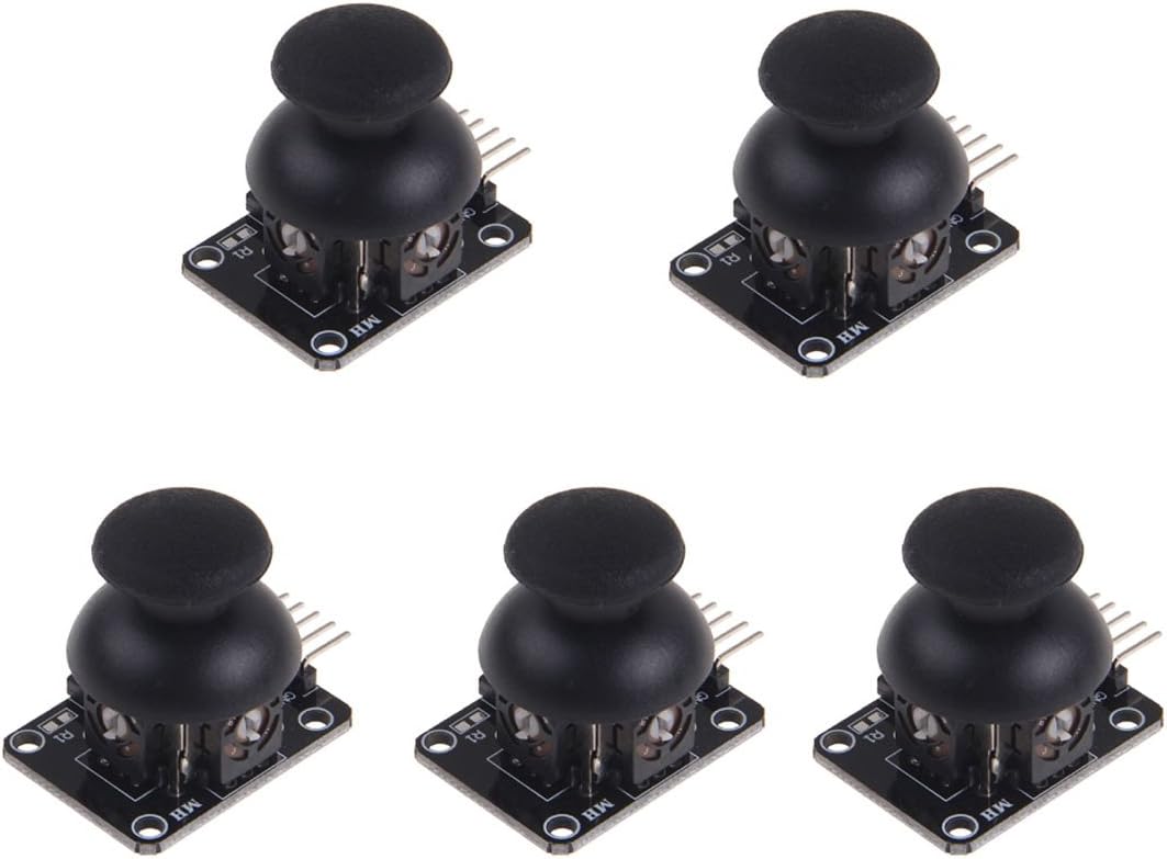 WINGONEER 5PCS PS2 Joystick Game Controller XY Dual-axis Joystick Breakout Module for Arduino