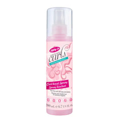 Dippity Do Girls With Curls De-Frizz Curl-Boost Spray, Light, 3-in-1 Hair Spray for Refreshing Curly Wavy Hair, Hibiscus, Olive Oil, Anti Frizz Bouncy Curls For Women, Air Dry, Alcohol Free, 6.7 FL Oz