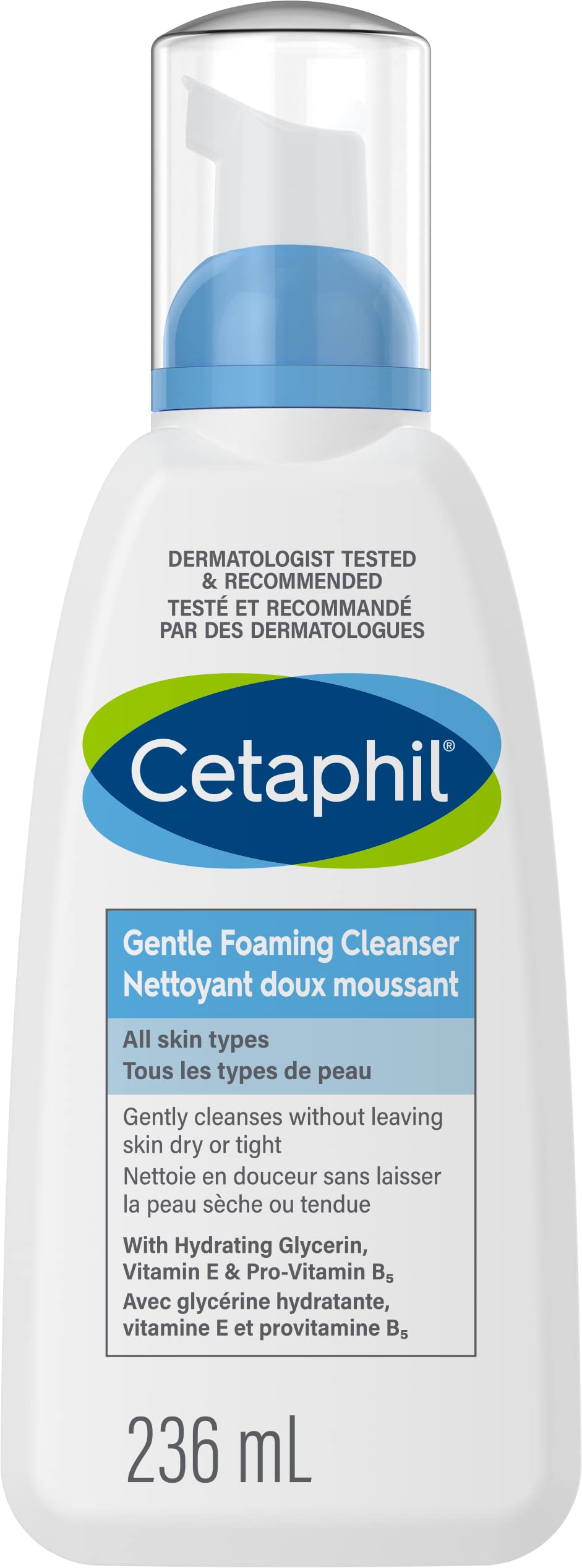 Cetaphil Gentle Foaming Cleanser, 236ml