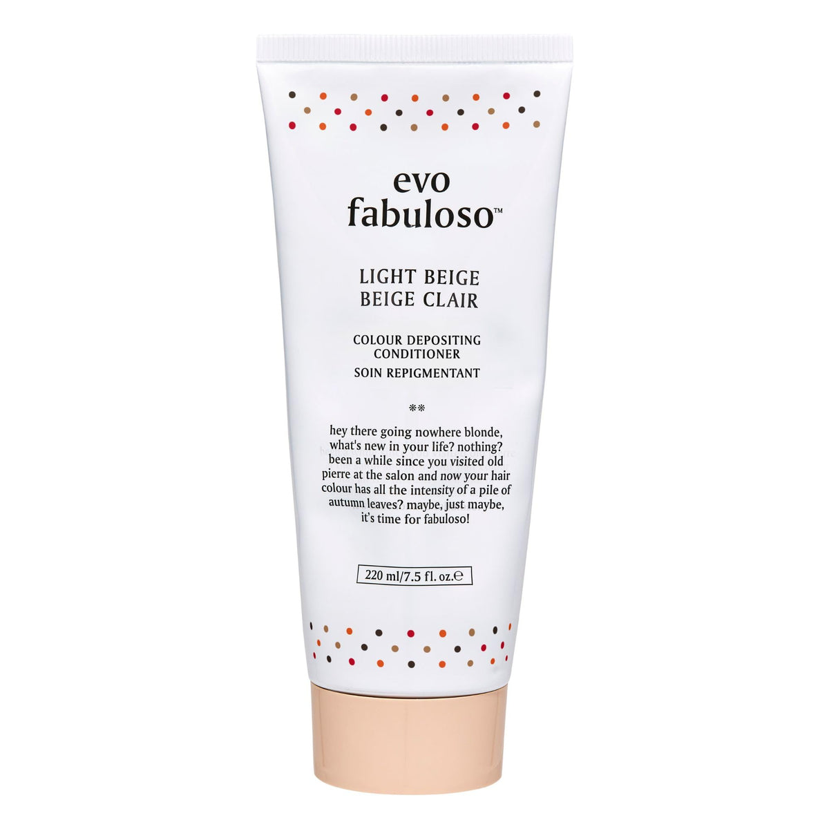 EVO Fabuloso Light Beige Colour Intensifying Conditioner - 200ML/ 7.5 FL Oz