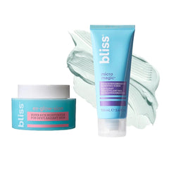 Bliss Ex-glow-sion Super Rich Face Moisturizer for Dewy, Radiant Skin | Advanced Shea Butter Nourishes & Hydrates and Micro Magic Skin-renewing Microdermabrasion Scrub (Packaging May Vary)