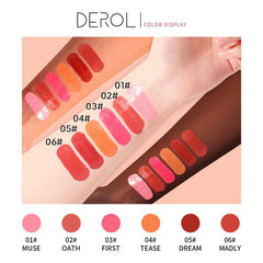DEROL Blush Silky Cream Liquid For Cheeks Face Palette Bronzer Highlighter Shape Contour Stick Moisturizing And Breathable Matte Finish Long-wearing Waterproof Women (Love Me 04#), Pack Of 1, 1 g