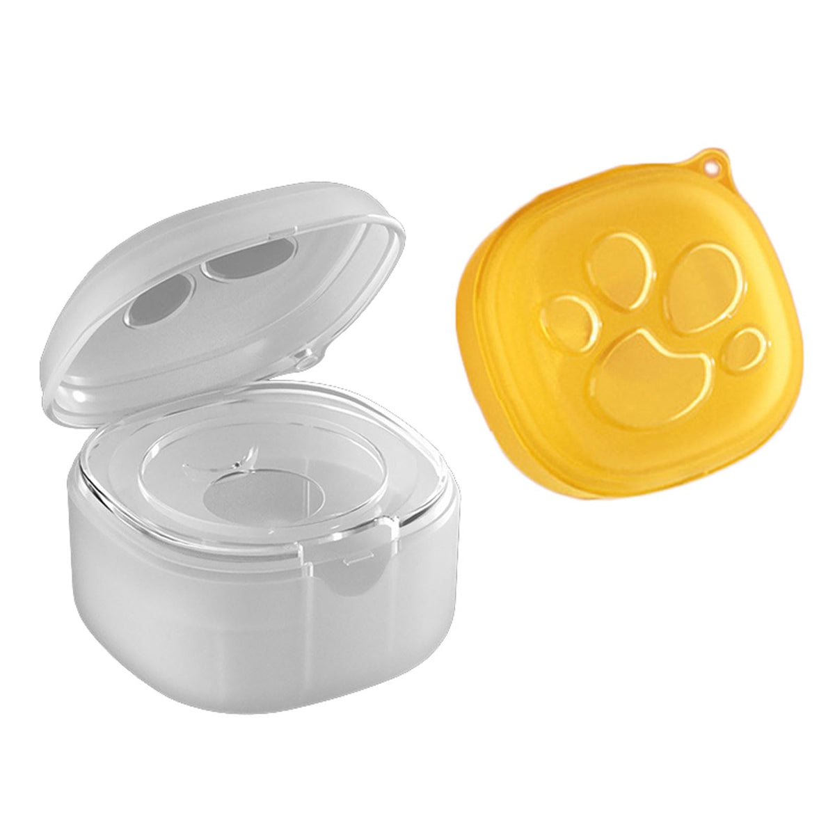 EWAN'S 2 Pcs Baby Dustproof Pacifier Holder, BPA-Free Portable pacifier Case Container Boxes, Sealed Pacifier holder Case Hygienic Design with Hanging Loop for Avent&Philips Pacifier Holder