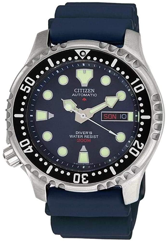 Citizen Men's Analogue Automatic Watch with a Rubber Band Promaster Marine