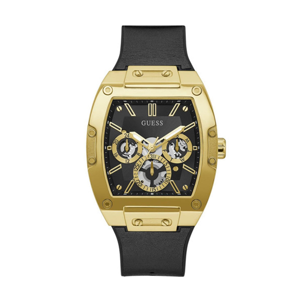GUESS Gents watch Yellow gold case Quartz