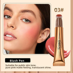 MAKINGTEC 3 Pcs Cream Contour Sticks with Cushion Applicator,Shades with Highlighter & Blush,Waterproof Contour Pen,Highlighter Stick,Blush Stick Easy to Create 3D Face Makeup