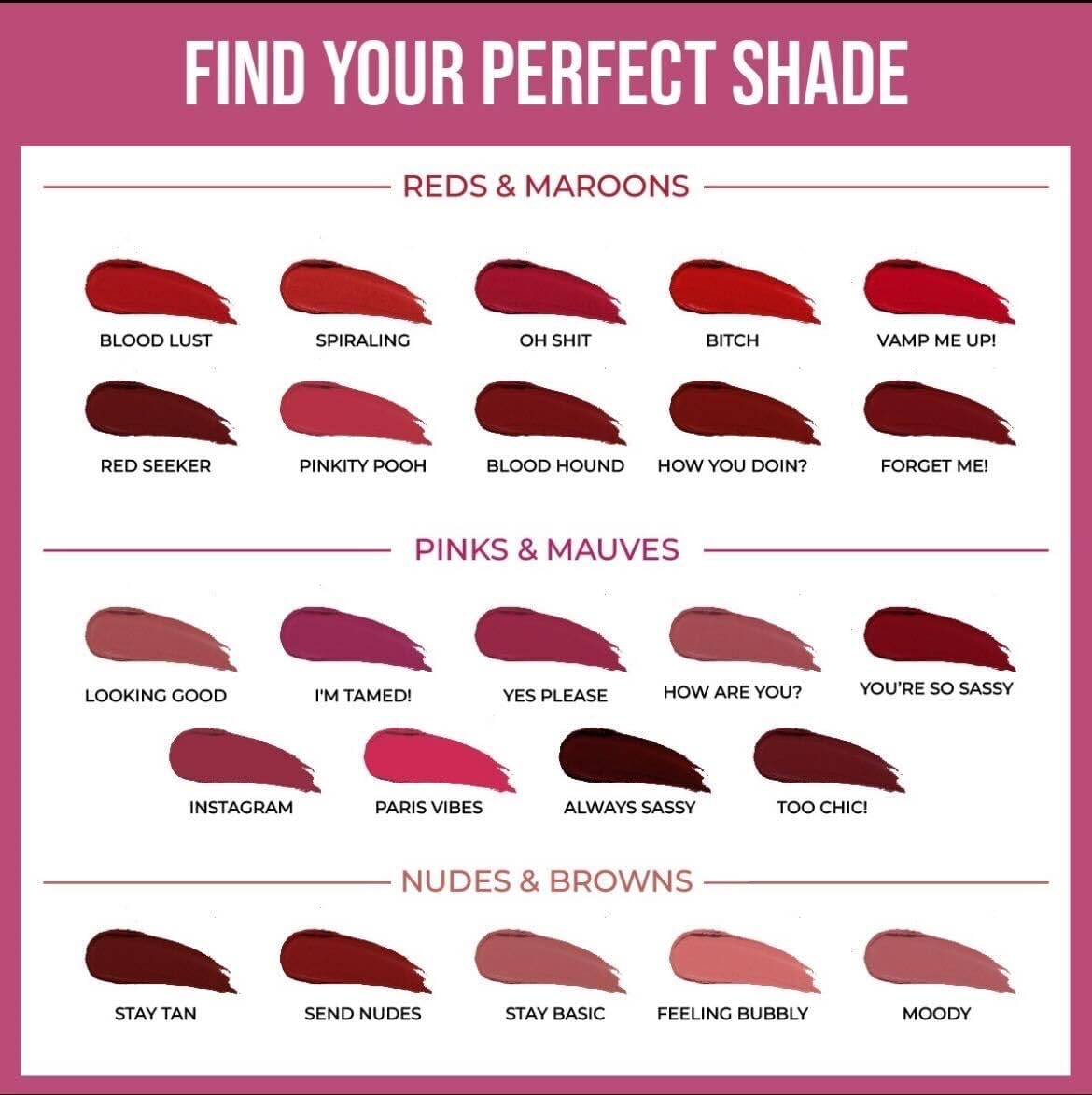 INSIGHT COSMETICS 24 HRS NON TRANSFER MATTE LIPSTICK (LL03-03 ...