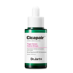 Dr.Jart+ Cicapair Tiger Grass Camo Drops Tinted Face Serum SPF 35 with Centella Asiatica | cc cream | Korean Skin Care, 1.01 Fl Oz