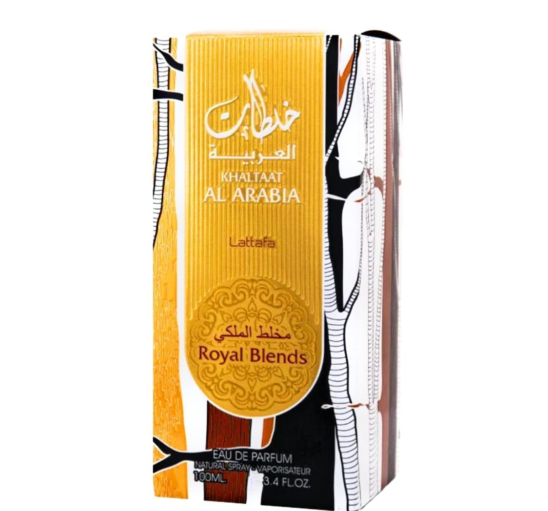 Lattafa Prestige Khaltat Al Arabia for Unisex Eau de Parfum Spray, 3.4 Ounce