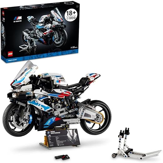 LEGO Technic BMW M 1000 RR Motorbike Model Kit for Adults, Build and Display Motorcycle Set with Authentic Features, Vehicle Gift Idea for Men, Women, Him or Her 42130