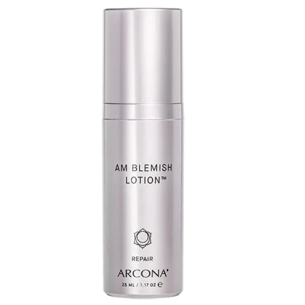 ARCONA AM Blemish Lotion - 3% Salicylic, 2% Lactic Acids, Tea Tree Extract, Witch Hazel, Jojoba Seed Oil - Non Irritating, Hydrating 1.17 fl oz