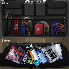 Snuopfy Wellkool Car Trunk Organizer, Backseat Hanging Organizer with 8 Large Storage Bag -Trunk Organizer for SUV,Truck,Van -Your Space Saving Expert