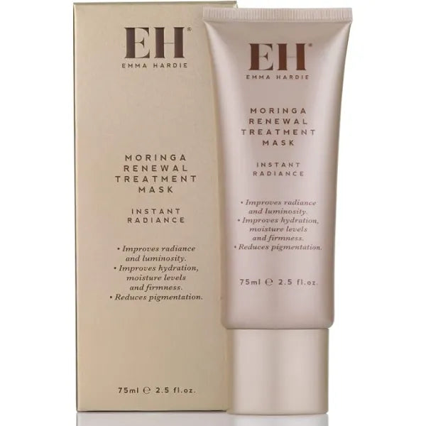 Emma Hardie 75ml Moringa Renewal Treatment Mask, Moisturizes & Firms Skin, Reduces Pigmentation & Evens Out Complexion, Suitable for Sensitive Skin
