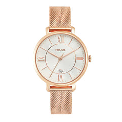 Fossil Women's Quartz Watch, Analog Display and Stainless-Steel Strap Rose Gold