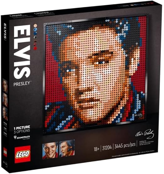 LEGO Art Elvis Presley “The King” 31204 Building Kit (3,445 Pieces)