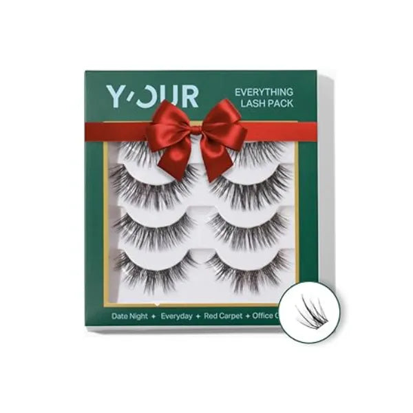 Y’OUR Everything Eye Lashes Clusters Reusable Lash Cluster Comfortable for 4 - 7 Day Wear Lightweight, Easy-to-use, Salon Quality DIY Lash Extensions at Home for Every Eye