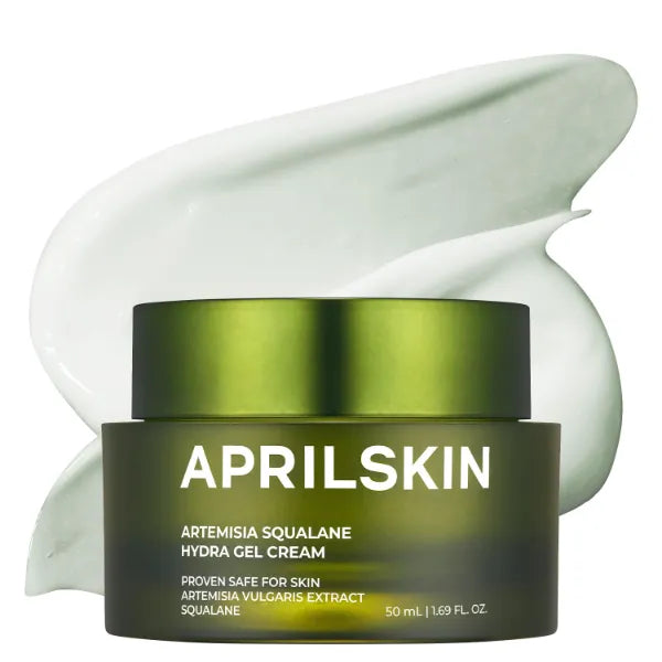 APRILSKIN Artemisia Squalane Hydra Gel Cream| Dry, Sensitive, Acne-Prone Skin| Vegan, Cruelty Free, Low pH, Soothing & Firming up |No sulfates and Artificial Fragrance - 50 ml