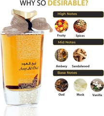 RIHANAH Areej Al Oud EDP Perfume 100ml for Men