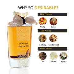 RIHANAH Areej Al Oud EDP Perfume 100ml for Men