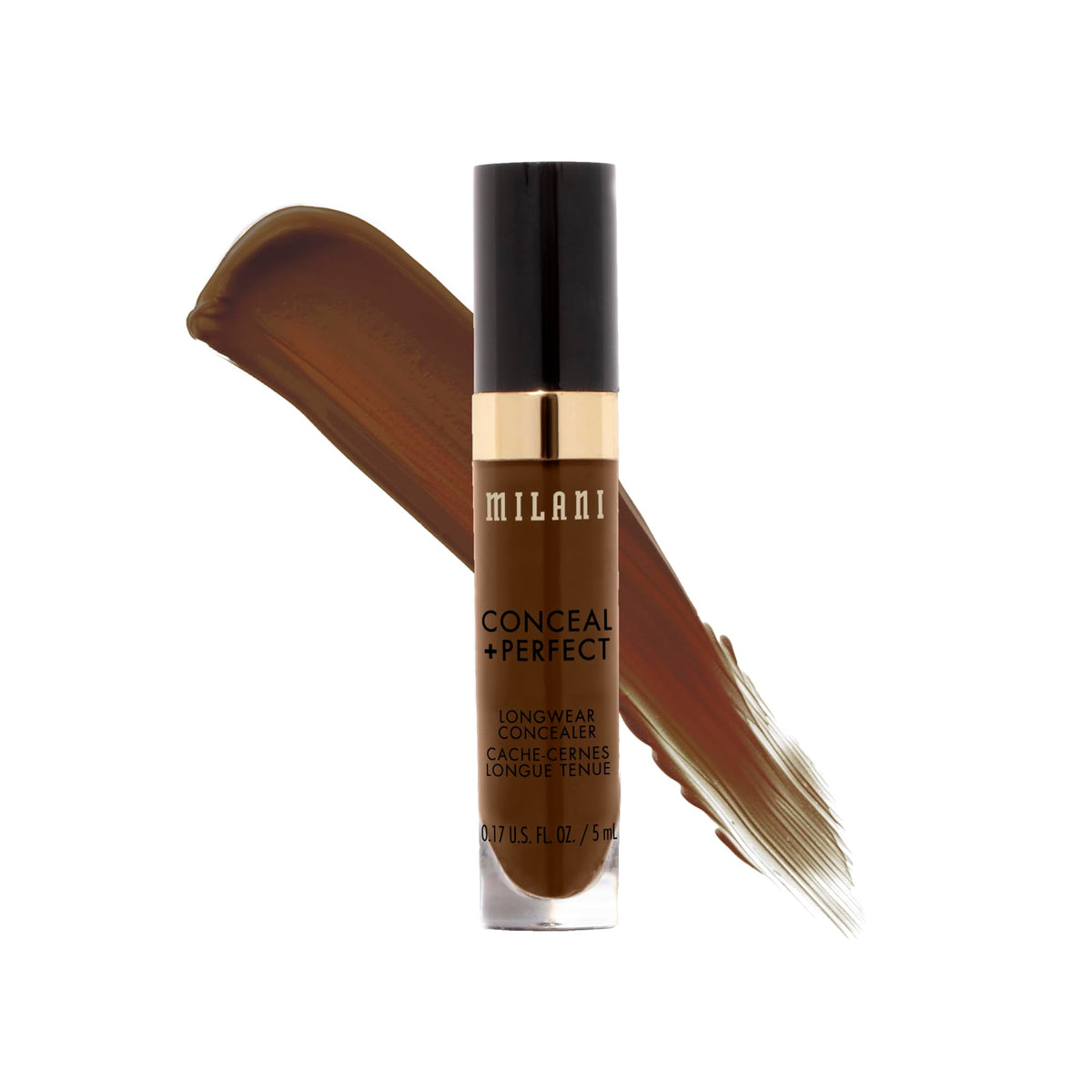 Milani Conceal + Perfect Longwear Concealer - Cold Cocoa (0.17 fl oz) Vegan Liquid Concealer, Cruelty-Free - Covers Dark Circles, Blemishes, and Skin Imperfections with Long-Lasting Finish