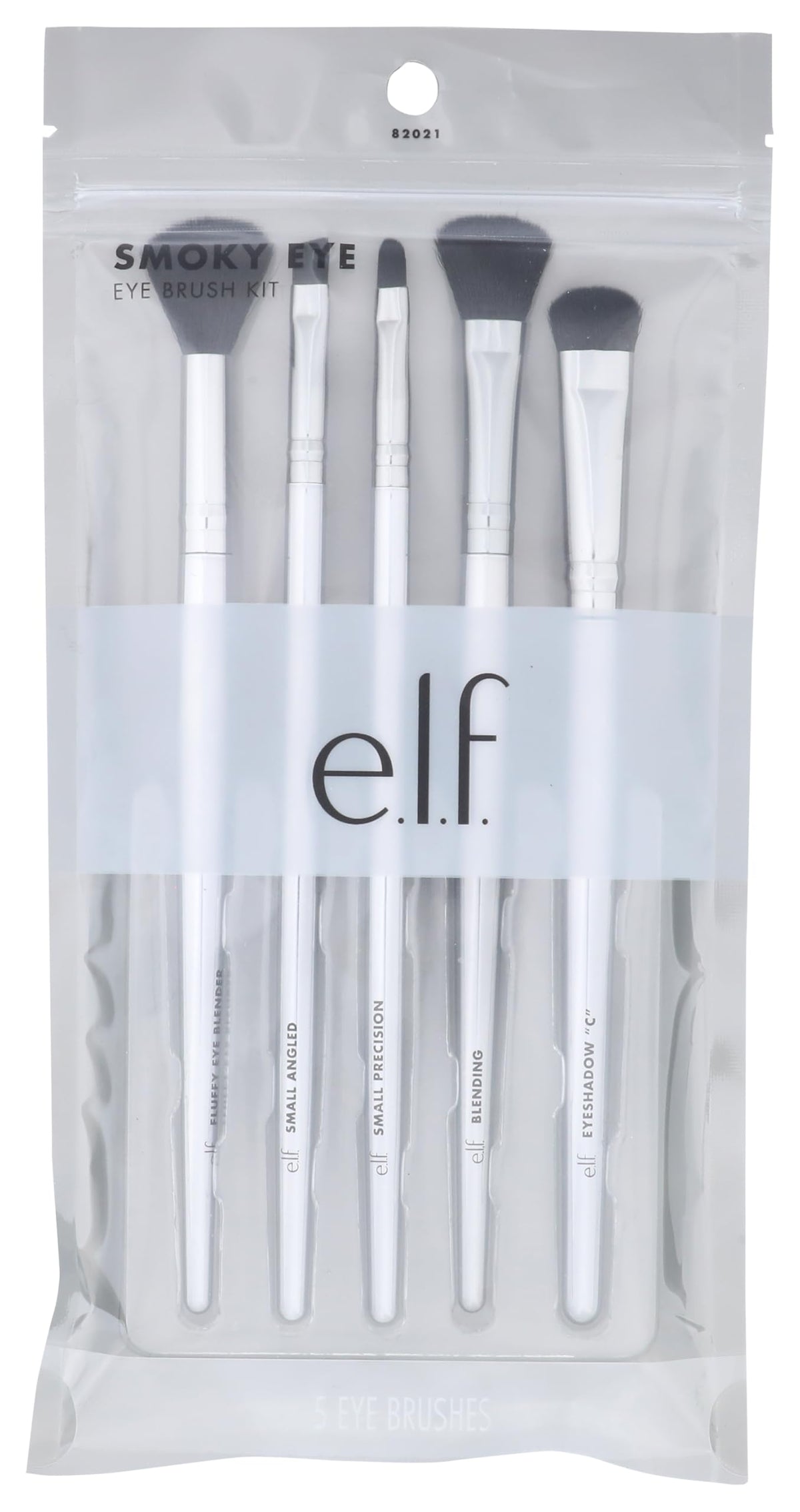 E.L.F. Smoky Eye Brush Kit, 5 Vegan MakEUp Brushes, Flawlessly Blends Eyeshadow & Eyeliner