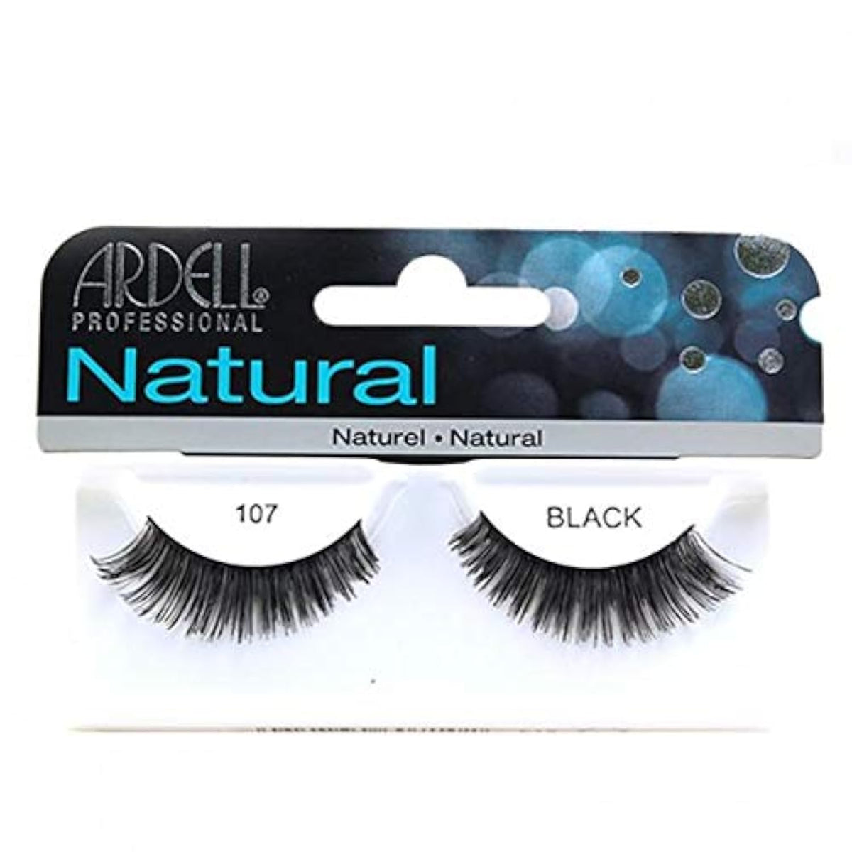 Ardell Professional Natural Eye Lashes, lightweight, reusabl, dramatic look- 107, Black