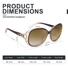 FIMILU Sunglasses for Women Trendy Polarized Sunglasses Oversized Big Sun Glasses Ladies Shades UV Protection