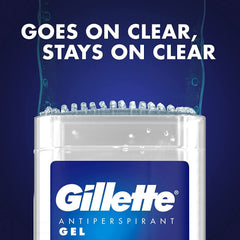 Gillette Antiperspirant Deodorant Gel For Men, 420 ml (70 ml x 6), 48-Hour Invisible Sweat and Odour Protection, Cool Wave