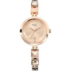 Titan White Dial Analog Watch For Women -NR2606WM01