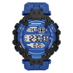 Skechers Casual Digital Watch for Men - Oversize Blue