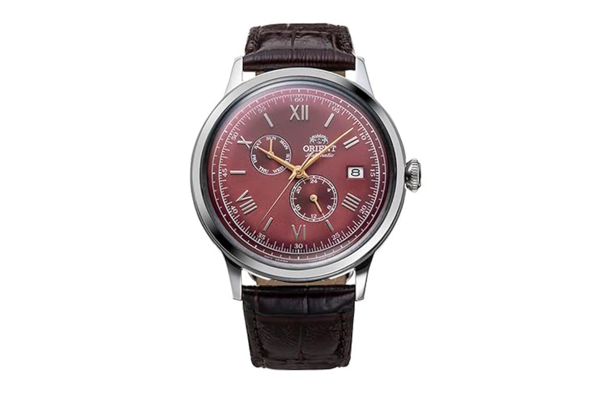 ORIENT Mechanical Classic Watch, Leather Strap - (RA-AK0705R) 40.5mm Red, Red, 40.5mm, Red, 40.5mm, strap