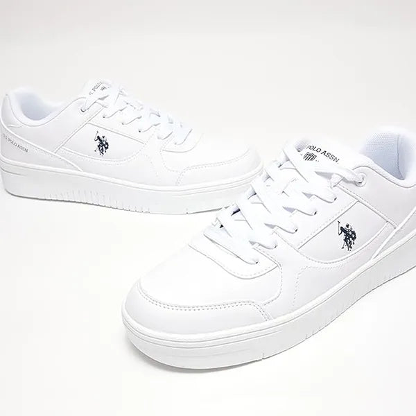 U.S. Polo Assn. Women 3W Lee Wmnaaz 3Pr Low Top Sneakers -White, 36 EU.