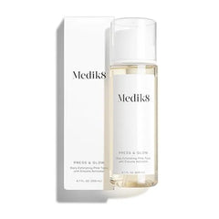 Medik8 Press and Glow Daily Exfoliating PHA Tonic with Enzyme Activator Polyhydroxy Acid Face Toner Gentle and Cleansing Face Tonic 6.7 oz