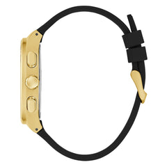 GUESS Men's 44mm Watch - Black Multi Dial Gold-Tone Case