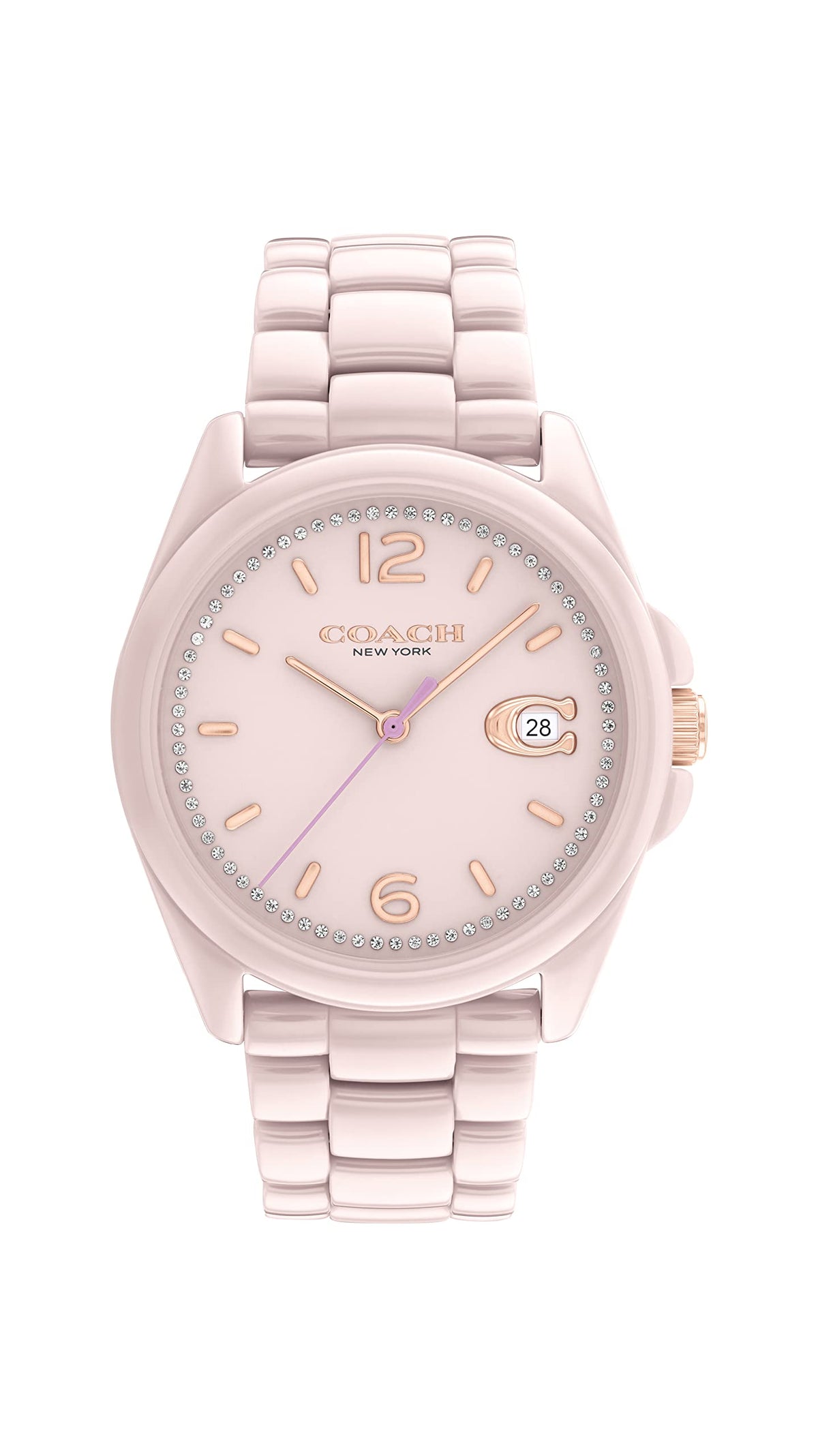 Coach GREYSON Men's Watch, Analog-Pink / Gold