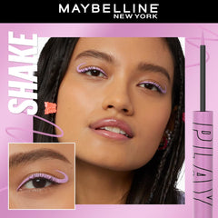 Maybelline New York Tattoo Play Purple Liquid Eyeliner - Longwear Waterproof Eyeliner - Matte Finish, Shake, 2.1ml