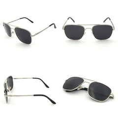 J+S Premium Military Style Classic Aviator Sunglasses, Polarized, 100% UV protection