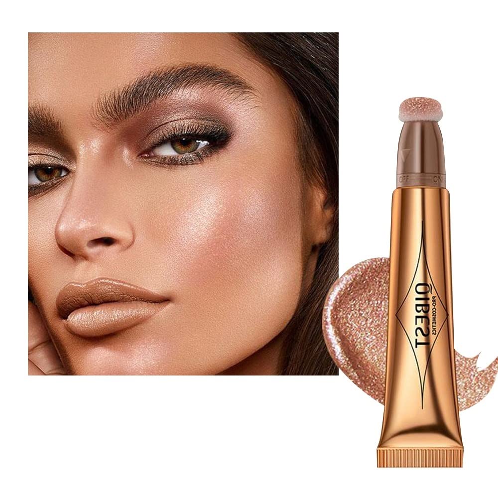 KANZA-Long-Lasting Multifunctional Makeup Bronzer | Liquid Face Concealer Pen | Waterproof Body Face Contouring Makeup | Matte Finish Liquid Contour Stick with Soft Cushion Applicator | 15g (#05)