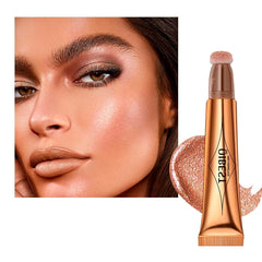 KANZA-Long-Lasting Multifunctional Makeup Bronzer | Liquid Face Concealer Pen | Waterproof Body Face Contouring Makeup | Matte Finish Liquid Contour Stick with Soft Cushion Applicator | 15g (#05)