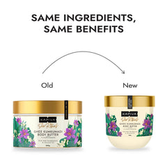 Kapiva Ghee Kumkumadi Body Butter - 200g for a Smooth and Hydrated Skin