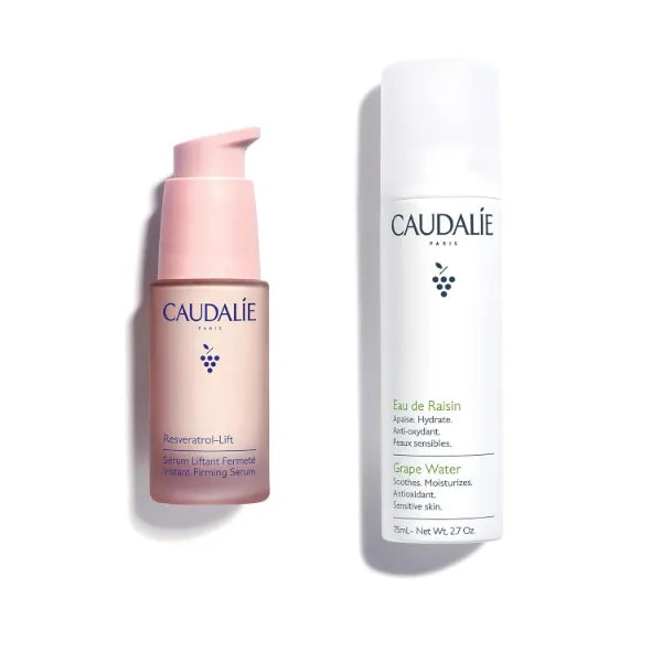 Caudalie Resveratrol-Lift Serum and Travel Size Grape Water