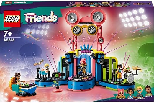 LEGO Friends Heartlake City Music Talent Show Set, Musical Toys for 7+ Year Old Girls, Boys & Kids, with Guitar and Keyboard Instruments, 4 Characters Inc. Andrea, Role-Play Building Toy Gift 42616