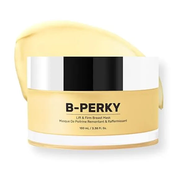 MAËLYS B PERKY Lift & Firm Breast Mask Leave On Firming Cream for Breast Area Smoothing Chest Treatment with Hydrating Jojoba Oil and Skin Tightening Kigelia Africana 3.38 Fl Oz