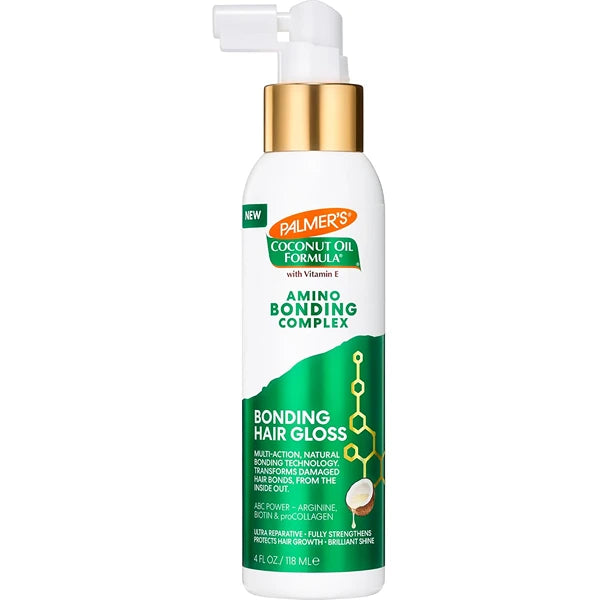 Palmer’s Amino Bonding Complex Hair Gloss Shine Spray with Coconut Oil & Vitamin E – Anti-Frizz Heat Protectant, 4 fl oz