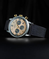 Timex Men's Chronograph Quartz Watch with Leather Strap TW2W60300