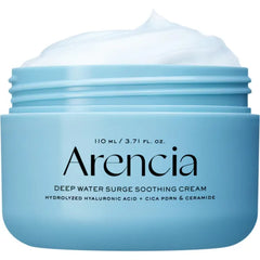 Arencia Deep Water Surge Soothing Cream, 3.72 fl oz, with Hyaluronic Acid, Cica PDRN and Ceramide